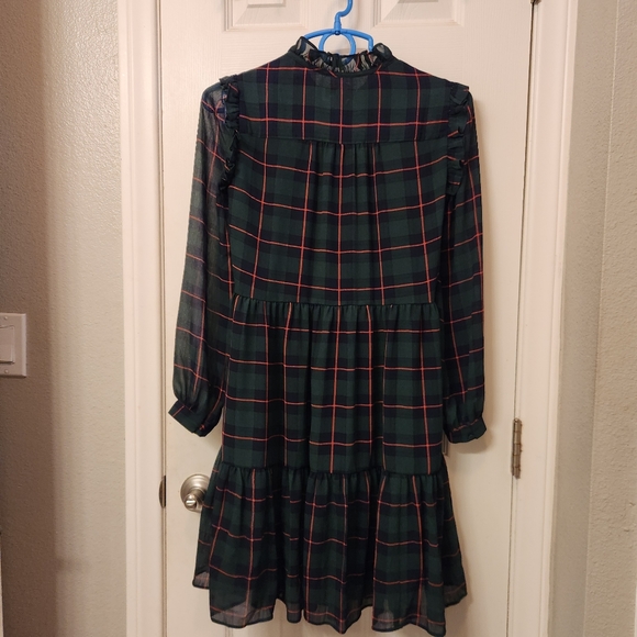 J. Crew tartan dres size xxs - Picture 3 of 8